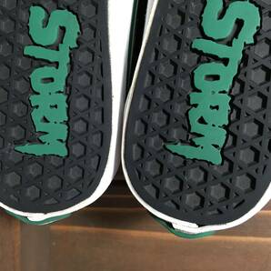 ★リベンジストーム REVENGE×STORM ベルクロ スニーカー緑×白 26.0cm Used 検 VANS オールドスクール スケートボーディング コンバースの画像3