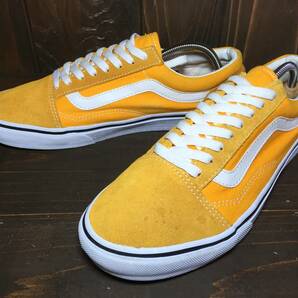 ★VANS バンズ 国内企画 OLD SKOOL オールドスクール Ultra Cush 黄×白 27.5ｃm Used 検 SK8 スリッポン ハーフキャブ スタイル36の画像1