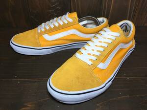 ★VANS バンズ 国内企画 OLD SKOOL オールドスクール Ultra Cush 黄×白 27.5ｃm Used 検 SK8 スリッポン ハーフキャブ スタイル36