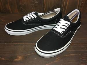 ★VANS バンズ 国内企画 ERA エラ 黒×白 27.0cm Used 検 スニーカー スリッポンオールドスクール SK8 ハーフキャブ