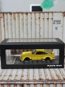 Porsche RWB 930 Ducktail Wing Yellow1/64