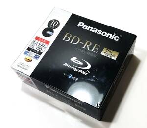  prompt decision made in Japan Panasonic 25GB Blue-ray disk one side 1 layer 10 pieces set Black Label version unopened new goods Okayama prefecture Tsu mountain factory made Blu-ray Disc