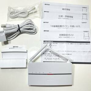 即決 美品 付属品揃い BUFFALO WEX-1166DHP2 Wi-Fi中継機 動作確認済み ハイパワーモデル コンセント/据え置き対応の画像1