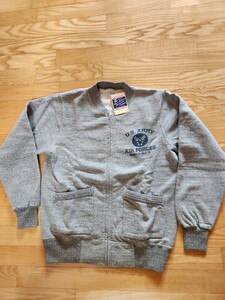 送料込★東洋　Buzz Rickson's バズリクソンズ　BR65601 FULL ZIP CREW SWEAT U.S.ARMY ジップスウェット　日本製　杢グレー　M