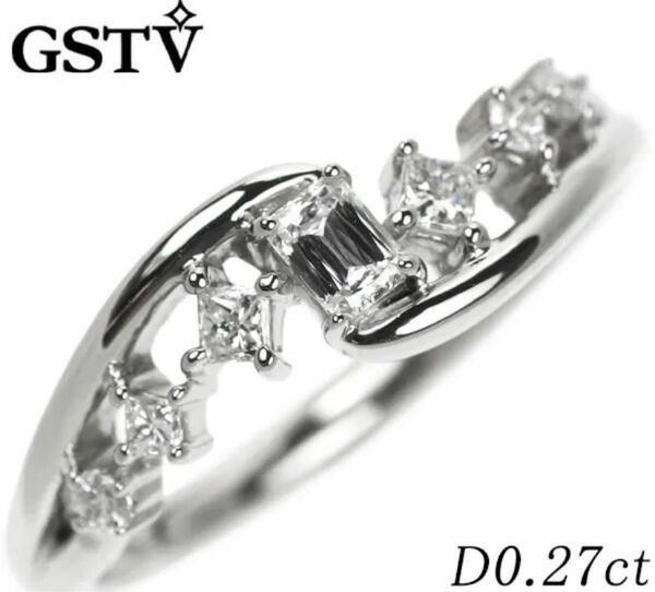 GSTV エタニティリング　プラチナ　ダイヤモンドリング