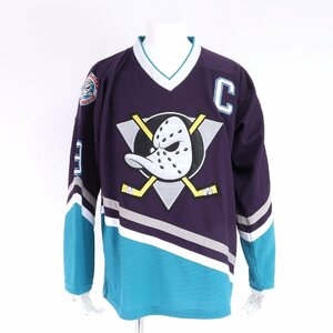 美品 MIGHTY DUCK アイスホッケー Paul Kariya 選手 ユニフォーム シャツ CCM カナダ製 ジャージ トップス メンズ YYM 0314-Y33