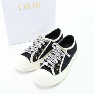 極美品 クリスチャン ディオール WALK'n' DIOR ウォーキン 35 ローカット スニーカー レースアップ 靴 シューズ レディース YYM 0314-Y24