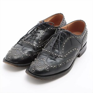 1 иен # прекрасный товар # Church # балка дерево заклепки Wing chip кожа бизнес обувь 65F натуральная кожа черный чёрный обувь мужской EEM U44-2