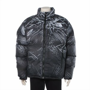 ■新品同様■ザ ノースフェイス シュプリーム コラボ Nuptse ヌプシ ダウンジャケット L サイズ ブラック 黒 メンズ 紳士 MMM Q20-3