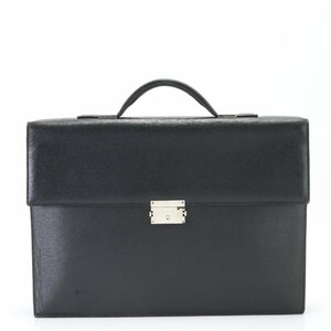 1 иена ■ Loewe ■ Кожаная деловая сумка сумки для сумки сумки Bleefcase Tote Comming PC Особоченная кожаная черная черная джентльмены A4 Men Ehm K1-2