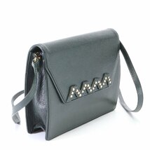 1円■美品■ヴィンテージ■イヴ サンローラン■YSL レザー ショルダーバッグ 斜め掛け クロスボディ ハンド トート レディース EHM S15-9_画像3