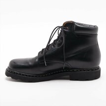 1円■美品■PARABOOT パラブーツ■レザー レースアップ ショート ブーツ 6.5 82514 ブラック 黒 本革 靴 メンズ ブランド EEM U43-9_画像5