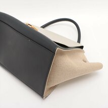 1円■美品■セリーヌ■トラペーズ ミディアム レザー 2WAY ショルダーバッグ 肩掛け トート ハンド 本革 レディース EEM U44-8_画像3