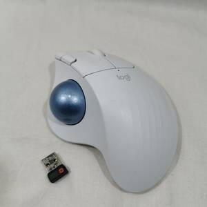 ジャンク Logicool ERGO M575 Wireless Trackball Mouse ロジクール ワイヤレストラックボール ホワイト