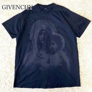 GIVENCHY ジバンシー 聖母マリア スタッズ 星 tシャツ 半袖 ブラック 黒 スター 