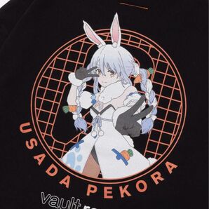 兎田ぺこら　vaultroom コラボ　 XL 黒 Tシャツ TEE