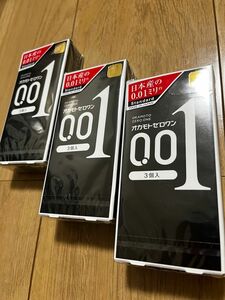 【9回分】オカモト　コンドーム　001 0.01 コンビニversion 3個入　スキン　３箱セット　オカモトゼロワン　新品