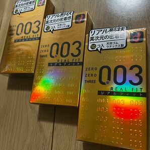 【30回分】オカモト　003 0.03 10個入　コンドーム　スキン　３箱セット　オカモト ゼロスリー　リアルフィット　新品