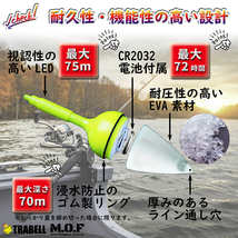 変色電気ウキ 40g/50g選択可 2個 電池付属 沈むと色が変わる 釣り フィッシング 釣果アップ 爆釣 仕掛け_画像3