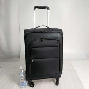 ス74　ソフトケース　キャリーケース　スーツケース　ブラック
