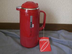 6 ZOJIRUSHI Zojirushi ma horn bin Showa Retro pine pot 1.0 liter AFE-10 let unused storage goods 