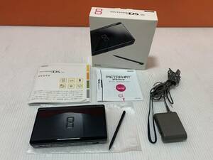 7061◆Nintendo　DS　Lite　USG-001　ブラック　充電器・箱有【写真追加あり】◆C1