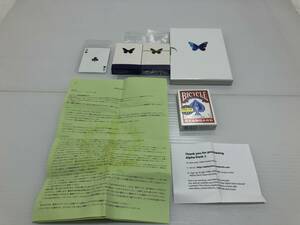 11098◆マジック　トランプ　BICYCLE　The secret of the butterflies　手品　写真追加有◆C1