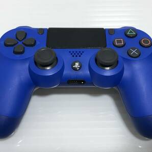 7048◆SONY PS4 ワイヤレスコントローラー 3点 CUH-ZCT1J CUH-ZCT2J ジェットブラック/グレイシャーホワイト/ウェイブブルー 純正◆D1の画像4