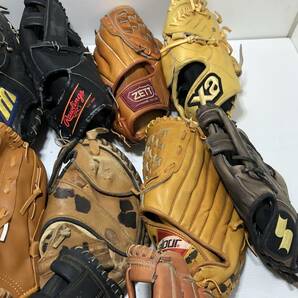 240284◇グローブ 野球 25点 まとめ Rawlings/ZETT/Mizuno/YABANE/JOHNSON/Xaなど 硬式 軟式 写真追加あり◆Mの画像4