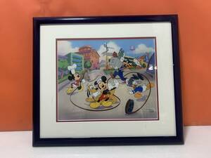 6041*Disney Disney цифровая картинка Mickey Mouse EDITION SIZE 2500 ANIMATION ART примерно 58.5×51cm фотография есть дополнения *