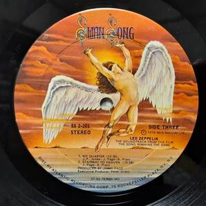 米SWAN SONGオリジ2LP Wなし Led Zeppelin /The Song Remains The Same 1976年 ATLANTIC SS 2-201 エンボス・ジャケ！レッド・ツェッペリンの画像8
