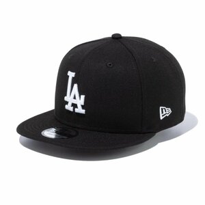 新品 NEWERA ニューエラ 9FIFTY 950 ドジャース Dodgers LA 黒白 ブラック フラットバイザー スナップバックキャップ #13562103