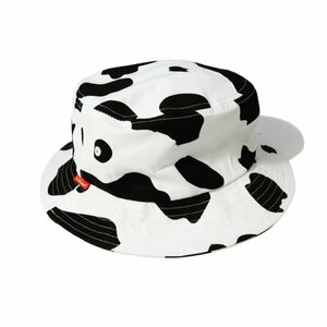 新品 Cookman クックマン Bucket Hat Cow White ハット バケットハット 牛 うし柄 白黒 モノトーン アニマル柄 L（頭周り60cm）