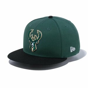 新品 NEWERA ニューエラ 9FIFTY 950 Milwaukee Bucks ミルウォーキー・バックス フラットバイザー スナップバックキャップ #13562097