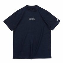 新品 ニューエラゴルフ モックネックシャツ ミッドネック Tシャツ 半袖ゴルフシャツ 吸汗速乾 ネイビー 紺 XL LL 2L メンズ NEWERA GOLF_画像2