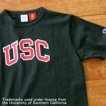 新品 Champion チャンピオン T1011 南カリフォルニア大学 USC カレッジTシャツ ヘビーウェイト USA 米国製 ブラック 黒赤 XL LL_画像1