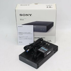 145)【使用時間0時間/未使用】SONY 外付けHDD HD-U2 2TB