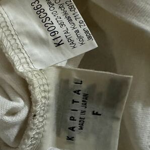 完売品 kapital bone T shirt 赤白 オーバーサイズの画像5