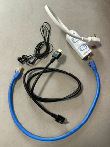 4 point set free shipping [ Elecom 8KHDMI cable ][SONY earphone ][ Sanwa Supply i-sa net cable ][ Panasonic extension cable ]