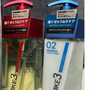 TAKE3 (テイクスリー) コントロールシャンプー (しっかり洗浄 脂性肌向け)400mL、コンディショナー400g