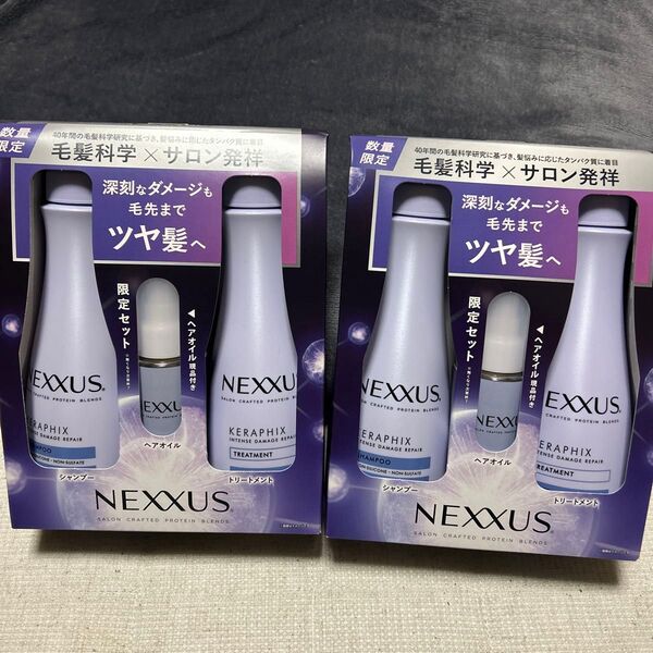 ネクサス インテンスダメージリペア シャンプー&トリートメント&ヘアオイル セット(440g+440g+100ml)×2セット