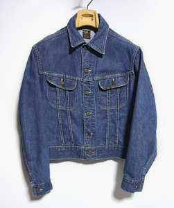 70s Vintage Lee чёрный бирка 101-J UNION MADE IN USA Denim жакет 38 101J USA производства оригинал 