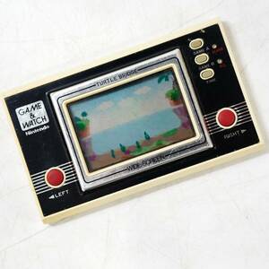 NA6224 通電確認済 ボタン反応悪い ジャンク品 ゲームウォッチ タートルブリッジ 液晶不良 GAME&WATCH Nintendo 検Y