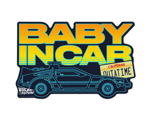 バックトゥザフューチャー Back to the Future 赤ちゃんが乗ってます ステッカー アメリカン 車 BABY IN CAR