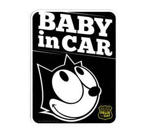 フィリックス・ザ・キャット ステッカー 赤ちゃん乗ってます アメリカン アメリカ キャラクター 猫 BABY in CAR
