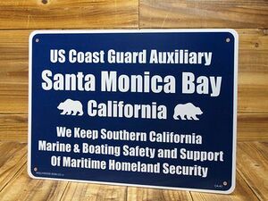 サインプレート サインボード 看板 アメリカン おしゃれ インテリア 壁 飾り 案内板 アメリカン雑貨 サンタモニカ湾岸警備隊