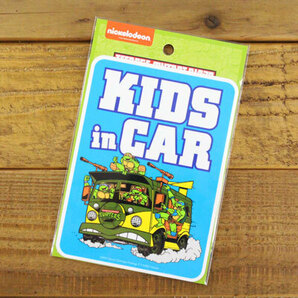 タートルズ ステッカー 子供が乗ってます KIDS IN CAR キッズインカー アメリカン キャラクター アメリカ 車 Mutant Turtles ブルーの画像4