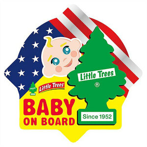 リトルツリー ステッカー 赤ちゃん 乗ってます 車 アメリカン おしゃれ Baby on Board Little Tree BBST002