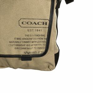 1円〜コーチ COACH ショルダーバッグ ビジネスバッグ メッセンジャー チャールズ レザー 本革 黒 ベージュ 肩掛け 斜め掛け クロスボディ の画像8