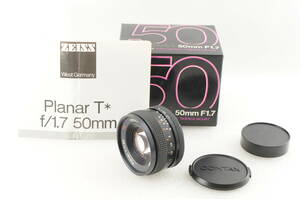 * super-beauty goods * CONTAX Contax Carl Zeiss Planar 50mm F1.7 T* AEJ box attaching 